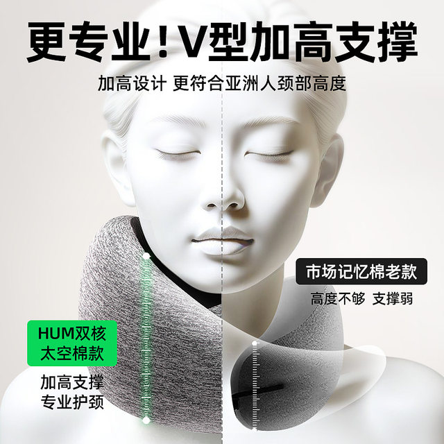 Ostrich U-shaped pillow travel portable long-distance plane driving for sleeping pillow protecting neck pillow hard support power tool
