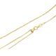 s925 sterling silver pin chain gold necklace for women rose gold pure silver plated 18k gold plain chain box chain adjustable