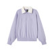 Semir sweatshirt for women 2023 winter new half-zipper turtleneck top student loose oversize casual women's clothing
