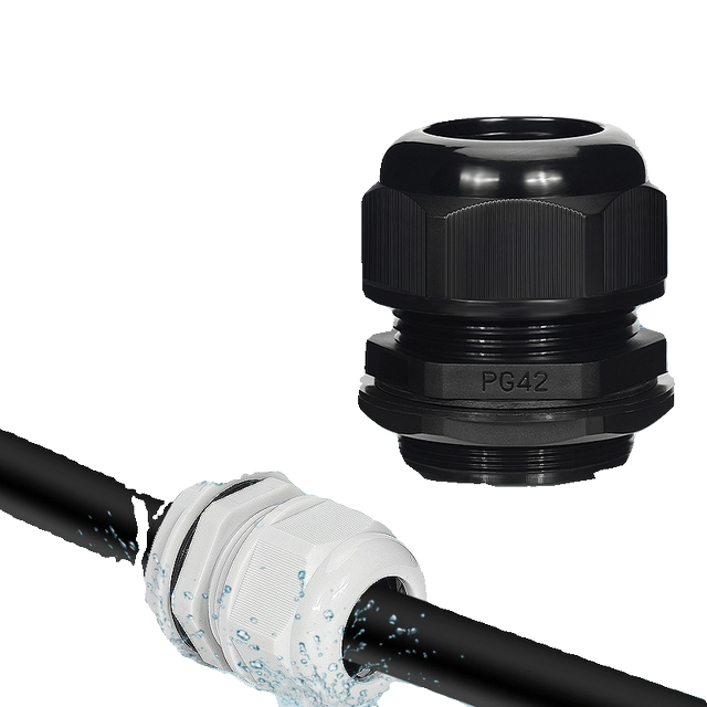 PA nylon plastic cable waterproof joint wire connector gland head seal fixed head PG/M type gland head