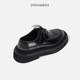 Dreambox Junbo vibram men's platform shoes are non-slip, wear-resistant, lightweight and comfortable business casual leather shoes