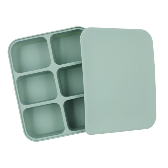 Baby platinum grade silicone steamed cake, baby food storage box, family multifunctional ice cube ice making silicone mold