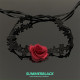 Dark Gothic lace flower picker women's neck strap neck accessories neck neck chain Lolita jewelry
