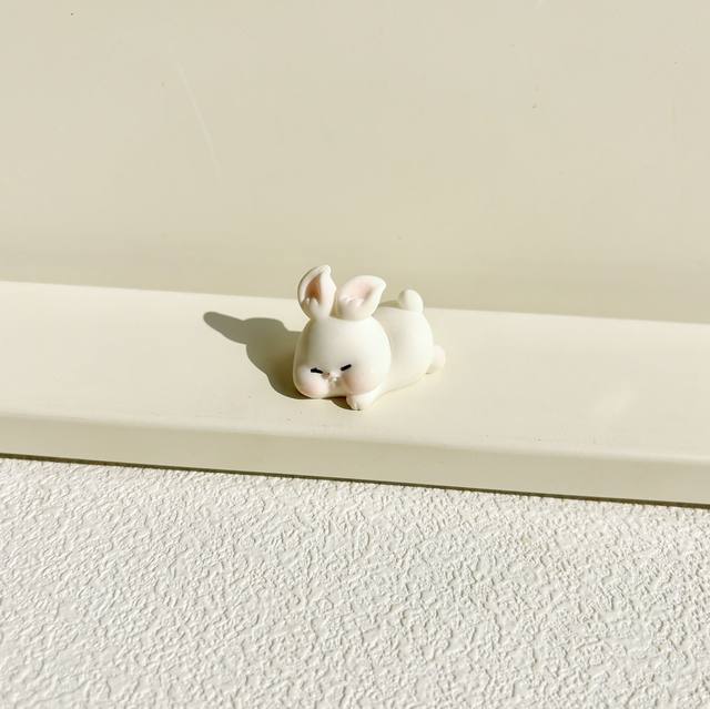 Micro landscape cartoon space moon love mushroom rabbit ornament cream glue DIY material girl desktop decoration
