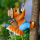 Cute climbing squirrel garden balcony wall hanging pot hanging kindergarten outdoor tree hanging pipe decoration landscaping ornaments