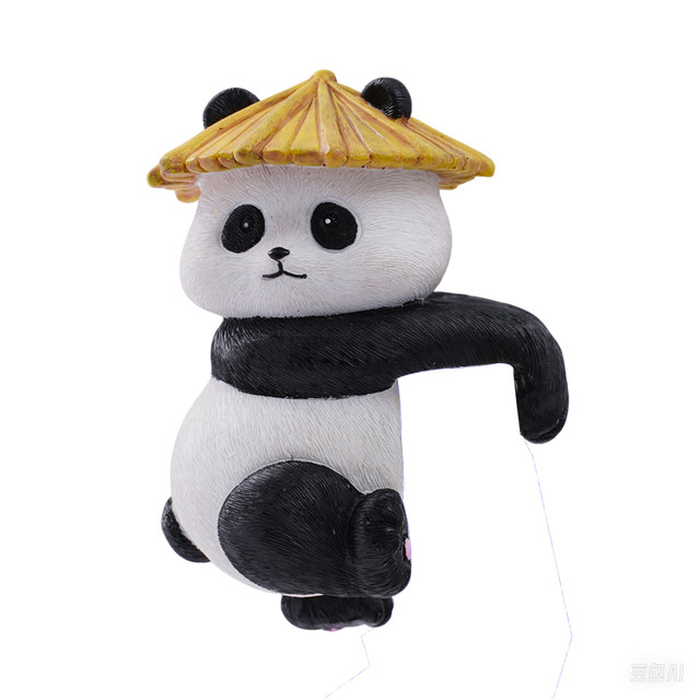 
Cute panda flower pot pendant balcony garden fish tank pendant bonsai decoration kindergarten crawler edge landscaping ornament