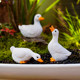 Cute little duck ancient fish tank landscaping garden flower pot micro landscape rockery flowing water fish pond waterscape decorative ornaments