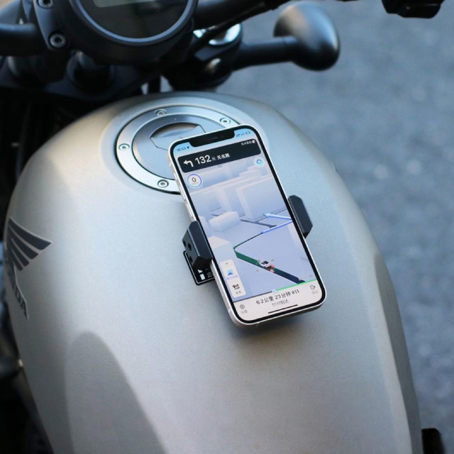 Magnetic mobile phone holder, strong magnet clip, shock absorption, cruise rally, Harley motorcycle, street car, motorcycle fuel tank navigation