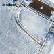 bebe summer series women's asymmetric ripped hollow denim skirt 220211