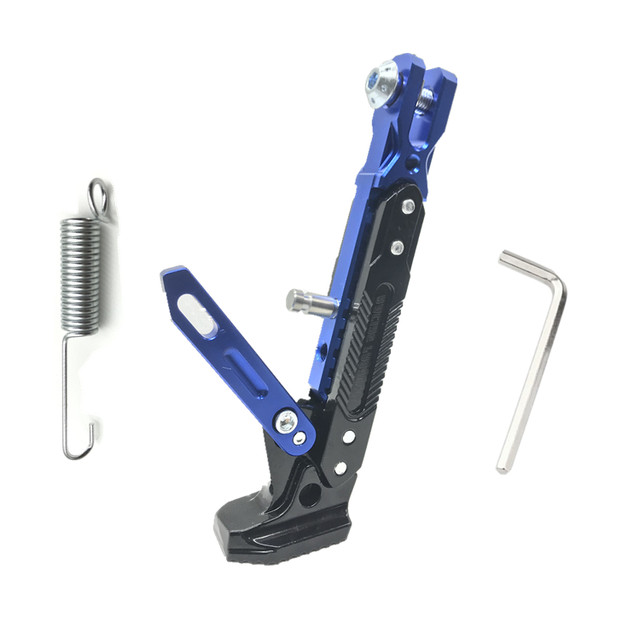 Electric vehicle adjustable single -supported Mavericks side bracket Electric motorcycle side support pedal car battery car battery tripod universal
