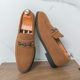 
Trendy selection of men's beanie shoes with one foot, lazy shoes, fashionable foreign trade men's shoes round toe large size loafers soft bottom