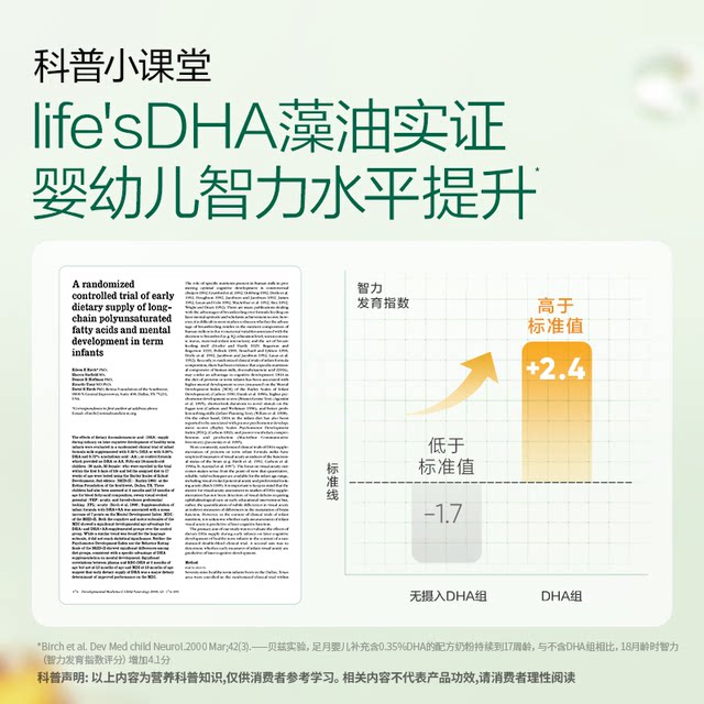 [Exclusive Gold Band DHA] Dr. Natural Little Amber Dha Algae Oil Gold Band Microalgae Fermentation Newborn Babies and Toddlers