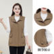 Middle-aged and elderly spring and autumn new sleeveless vest for mothers, fashionable and casual, versatile waist vest vest, thin vest for outer wear