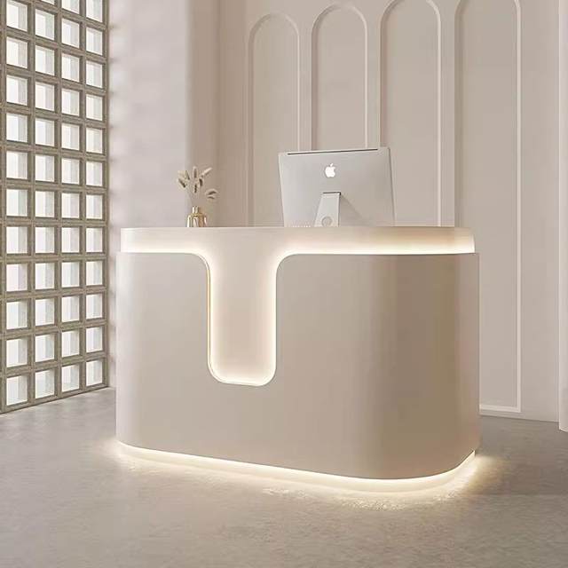 
Small paint clothing store beauty salon front desk children's clothing maternal and child store counter men's and women's clothing store cashier bar