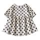 Large size 300 Jin [Jin equals 0.5 kg] Loose age-reducing polka doll shirt fat mm waist covering belly short sleeves fluffy bottom shirt top 2