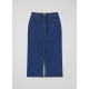 lkbennett blue denim skirt 2025 spring new front mid-slit metal buttons versatile to make you look slim