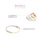 Chow Tai Fook SOINLOVE Treasure Girl Linked Colorful DIY Peaceful Knot Braided Bracelet Couple Girl
