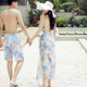 New couple swimsuits, men's beach pants, women's three-piece skirt, split swimsuit, bikini, beach vacation wear
