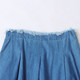 Denim skirt Spring and Autumn New Foreign Trade Women's Fashion Age-reducing Natural Waist Zipper Furted Tassel Skirt 30093
