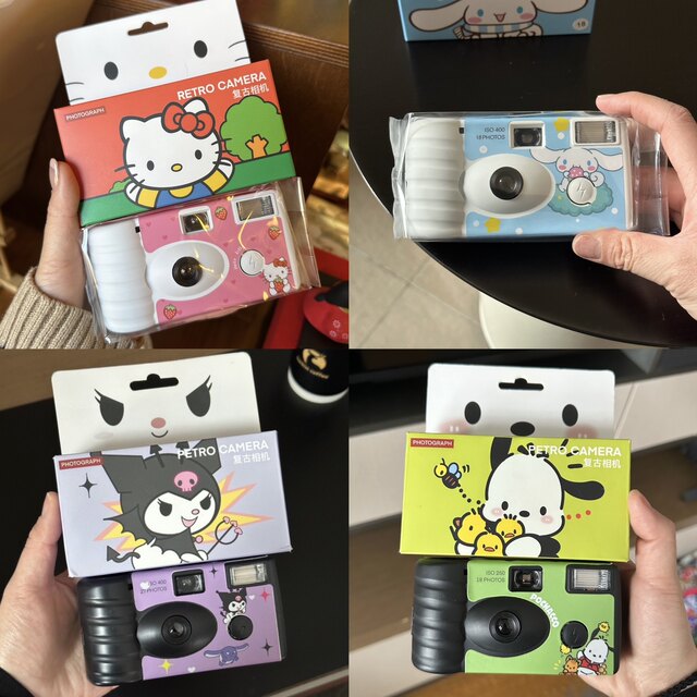 Photograph Kuromi disposable film camera film student camera niche birthday gift for girls