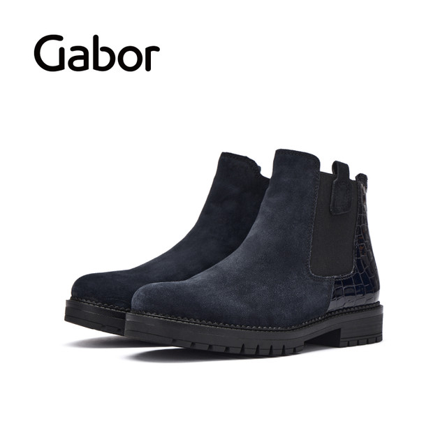 Gabor German Jiabu 32720 boots round toe wear-resistant side zipper Chelsea boots