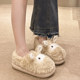 Cotton slippers Women's winter bag cute little lamb couple room home house home thick bottom plush warm cotton shoes men wearing

