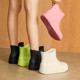 Muer thick-soled rain boots for women 2025 new mid-tube waterproof shoes non-slip rubber shoes soft-soled rain boots plus velvet water boots