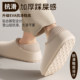 Waterproof cotton slippers for women, winter 2025 new outer wear non-slip plus velvet warm office home bag heel cotton shoes