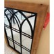 Promotional foreign trade original order American country style retro wooden frame iron decorative wall hanging mirror 61*92cm