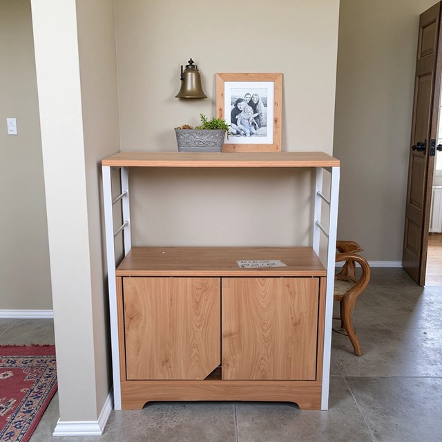 Promotional simple modern style wrought iron wooden double door cabinet living room bedroom storage rack sideboard storage cabinet