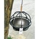 Promotional foreign trade original single American country style retro wrought iron set of two hanging round pots with characteristic decorative flower pots