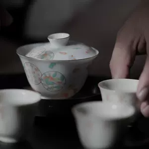 最も優遇の中国景徳鎮茶碗茶杯十錦手12客煎茶道具茶道具