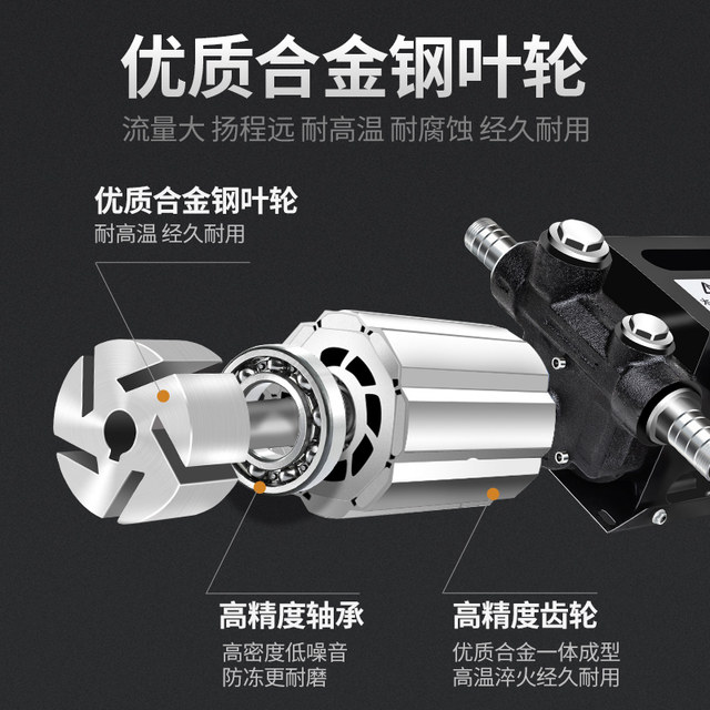 Yule electric oil pump 12V24V220V self-priming pump forward and reverse DC gas pump diesel oil pumping machine