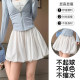 Large size fat mm high waist slim short skirt A-line skirt for women 2025 new summer flower bud short skirt short skirt