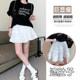 Large size white lace skirt for women in summer 2025 new ballet style cake skirt high waist a line puffy skirt