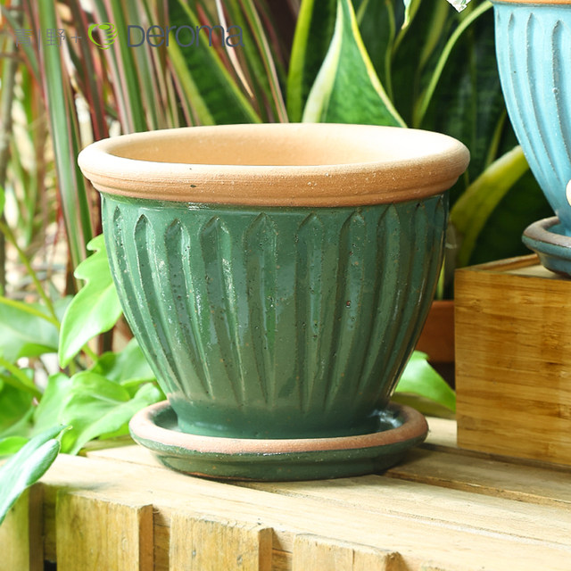 Deroma Nordic design tropical style glaze series Southeast Asian style indoor home ceramic basin