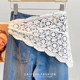 2025 spring and summer new lace lace ass curtain for women layered layered triangle skirt cover hip curtain apron