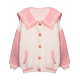 ISTYNI official store color block college style knitted jacket sweet navy collar top for women new autumn style