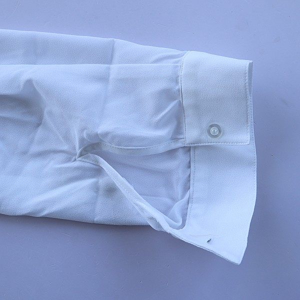 Spring and summer new European and American large-size women's solid color V-neck shirt, fashionable, casual and versatile A4