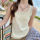 Blue round neck short-sleeved T-shirt for women in 2025 summer new high-end style with loose large-size front-shoulder half-sleeved top