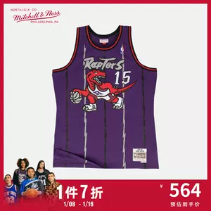 Mitchell&Ness卡特98-99年猛龙队15号SW球迷版复古球衣篮球服NBA-Taobao