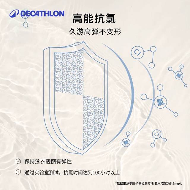 Decathlon swimming trunks men's swimming anti-embarrassment hot spring suit men's double-layer swimming trunks swimsuit suit adult boxer IVD1