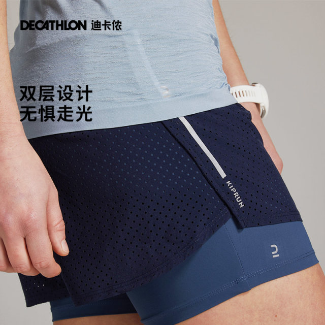 Decathlon fast dry short pants women's professional training marathon running pants multi -pocket training anti -walking light installation SAY3
