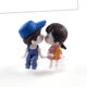 Kiss couple doll cake ornaments, cream glue mobile phone case, handmade DIY material hairpin resin accessories accessories