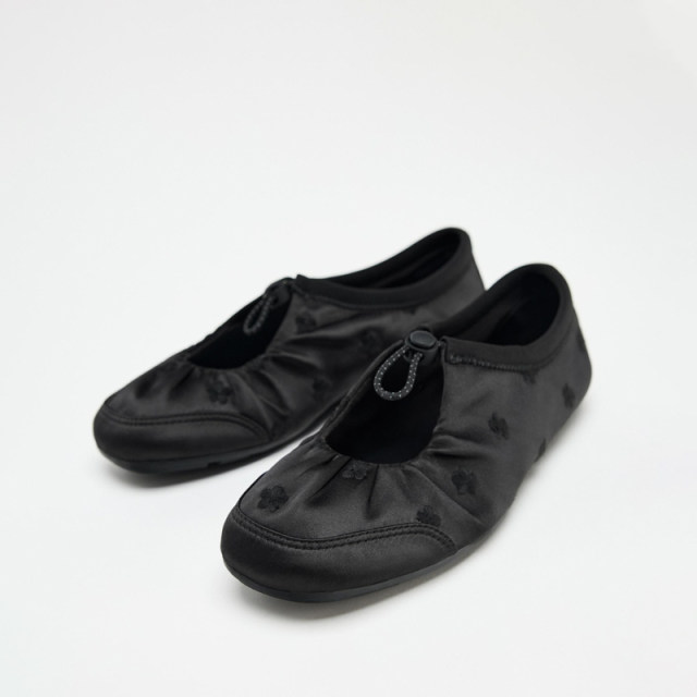 ZABA TANA Autumn and summer black single shoes for women wearing high-end shoes for women Mary Jane sports flat ballet shoes