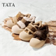 
TATA women's shoes, winter cotton shoes, large toe bread shoes, thick-soled platform shoes and plush fur board shoes CHH01DM5