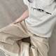 Women's 2025 new hot summer American slim fit slim gray large-size pure cotton top trendy
