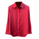 European and American pure pigmented silk satin heavy silk shirt for women long-sleeved loose autumn and winter new base top mulberry silk