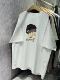 Japanese retro cartoon printed cotton short-sleeved T-shirt for women summer 2024 new hot style loose half-sleeved Hong Kong style top
