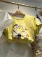 2024 summer new Korean version round neck loose versatile temperament duck fashionable printed short-sleeved T-shirt women's top